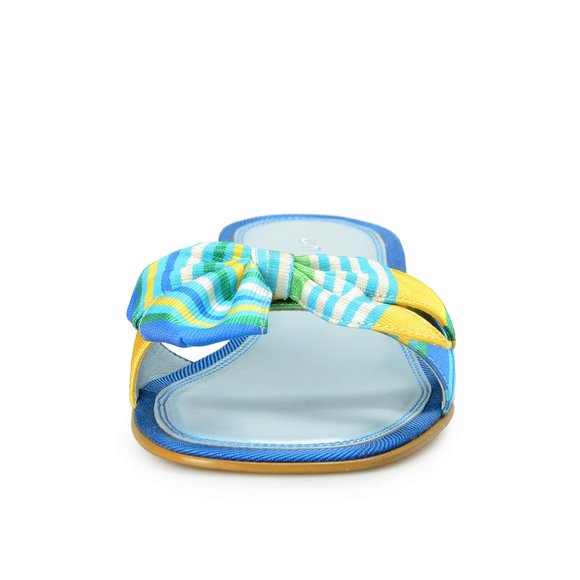 Unisa Women's Multicolor Heeled Flip Flops Sandals Shoes - Picture 5 of 8